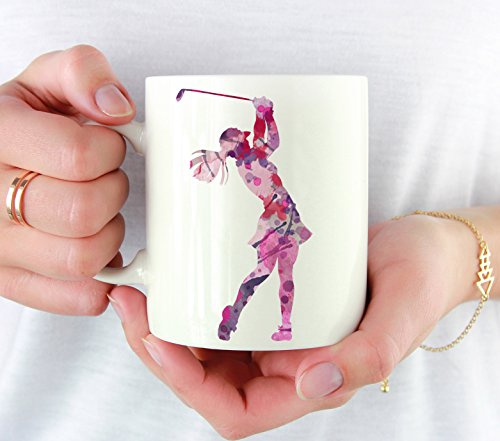 Golf Tazza Mug Ceramica Tazza Colazione Durevole Tazze Di Caffè Regali Novità Per Natale Regalo Ragazze Anniversario 330Ml