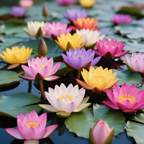 60 semi misti di loto, non OGM, adatti alla coltivazione in casa, all'aperto e in giardino