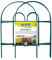 TENAX Arcodeco Verde, Bordura da Giardino, Altezza 46 cm Lunghezza 2,50 m, Bordura ad Arco Tondo in Acciaio Plastificato, Composta da 6 moduli di 42x46 cm