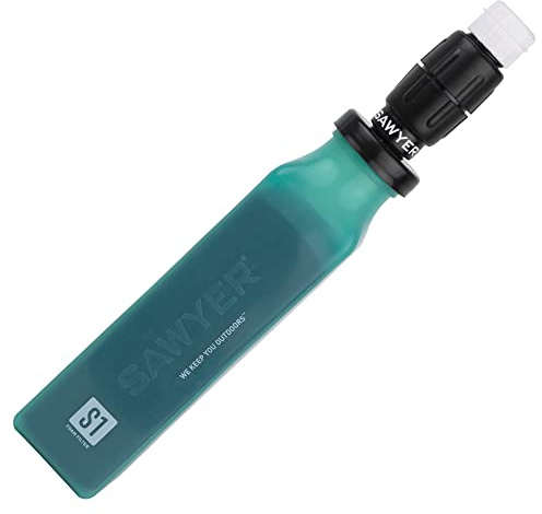 Sawyer Products Sawyer Products SP4120 Select S1 Water Filter for Chemicals and Pesticides with Micro Squeeze Filter, Teal, black, 3 x 14 x 8.5 inch