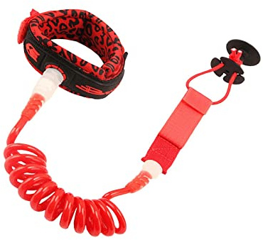 LOVIVER Surf Kayak Leash Rope Boat Paddle Stand Leash Corde pour Planche de Surf Accessoires de Surf, Rouge
