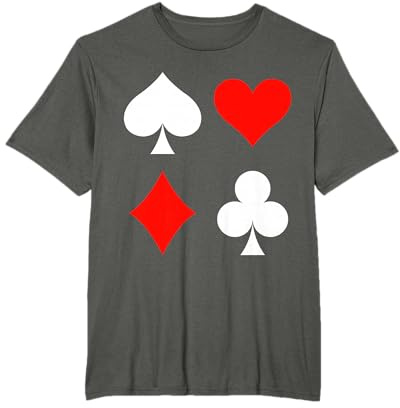 Spielkarten Skat Kartenspiel Poker Kostüm Karneval Fasching T-Shirt