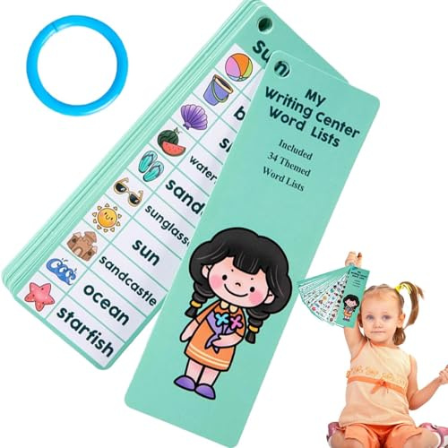 Tarjetas Flash Palabras visuales - Tarjetas educativas para la construcción de vocabulario de, Tarjetas de Palabra Alta Frecuencia | Tarjetas Flash manuales para Aprender a Leer, papeles didácticos