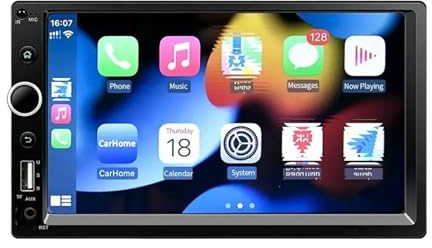 Sat Nav 2 Din Car Radio Stereo Audio Carplay MP4 MP5 Video Player