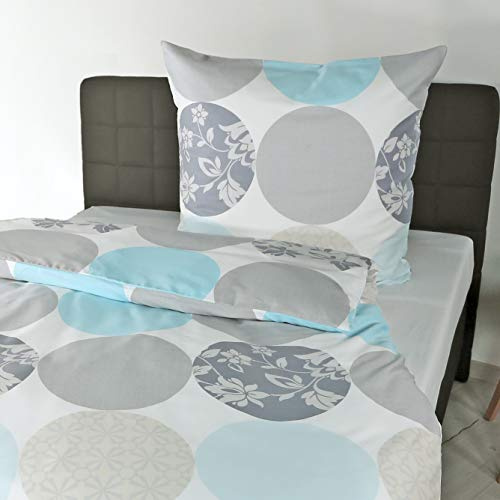 Bierbaum, Biancheria da Letto in Raso, Multicolore (Mehrfarbig), 155 x 220 cm