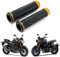 7/8Motorrad Handgriffe, Aluminium Motorrad Gummigriffe für CBR Shadow Ninja GSXR YZF (Gold)