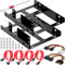 Xiatiaosann Einbaurahmen für 2,5 Festplatten SSD's auf 3,5 Adapter Mounting Metal Frame - Laptop SSD/HDD Festplatte auf Desktop Computer Intern HDD Adapter mit SATA 3.0 Kabel, 2 PCS HDD Halterung