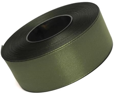 Schleifenband 50 Meter x 40 MM Moosgrün Grün Visko Taft Dekoband Geschenkband