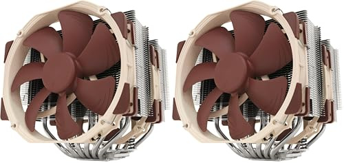 Noctua NH-D15 SE-AM4, Premium Dual-Tower CPU Cooler for AMD AM4 (Brown) (Pack of 2)
