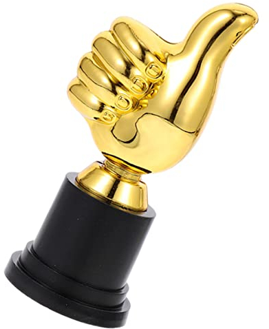 HAPINARY Daumen Trophäe Für Junge Mädchen Plastik Pokal Auszeichnung Für Kindergarten Wettbewerbe Sportevents Und Schulfeiern Dekorative Trophäe Für Kleinen Sieger