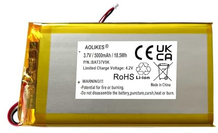 AOLIKES 5000mAh Battery Replacement for Vtech RM7764-2HD, RM5854HD, RM7766HD,VM5263, VC2105, RM7868 2HD, VM928HD, VM901, RM5766HD, VM919HD, Leapfrog LF915, LF920, LF930 HD Video Baby Monitor