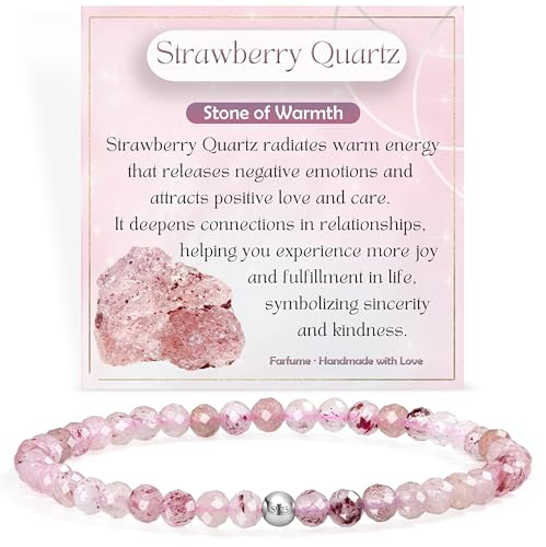 Farfume Winzig Perlenarmband Zierlich Edelstein Armband | 4mm Kristall Silber 925 Naturstein Schmuck Armbänder Damen,Chakra Spirituelle Armbänder Geschenke