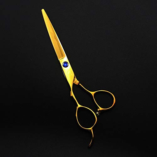 Tijeras de corte de pelo, profesionales japonesas 440c para zurdos, 6 '' d, tijeras de corte de barbería para entresacar, tijeras de peluquería BY