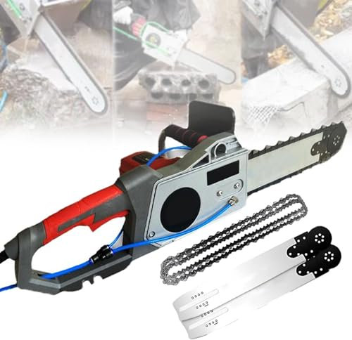 Scanalatrice per Tracce Muro,Sega Elettrica Efficiente 5800W/6500W - 6000 Giri/Min Macchina per Tagliare Muri Con 2 Catena E 2 Barre Guida,Profondità di Taglio 35CM/48CM,DepthofCut480mm