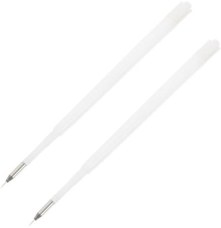 DOITOOL Lot de 2 Recharges pour Stylo à Aiguille Anti-bulles en Abs et Fer, Outil de Désherbage Vinyle Léger et Portable, Accessoires pour Film Adhésif Voiture, pour Éliminer Bulles D'air