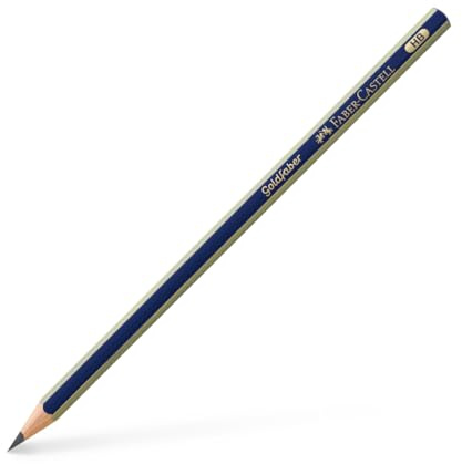 Faber-Castell 112500 - Bleistifte Set Goldfarber, 12 Bleistifte, Härtegrad HB