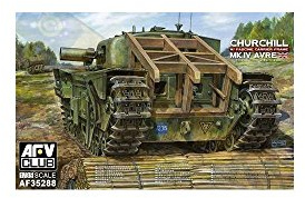 Okänd AFV-Club AF25288 – modellbyggsats Churchill MK IV AVRE W/ Fascine Carrier