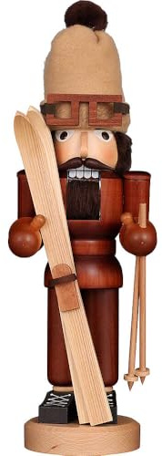 Christian Ulbricht Nussknacker Skifahrer Natur - 43 cm