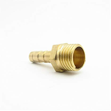 PYouo-Messing Schlauchverbinder 4mm 6mm 8mm 10mm 12mm 14mm Schlauchkupplung X 1/4 Fitting BSP Außengewinde Messing Barbed Rohrverbinder, Dickes Material ( Size : 10mm , Thread Specification : 1/4 )