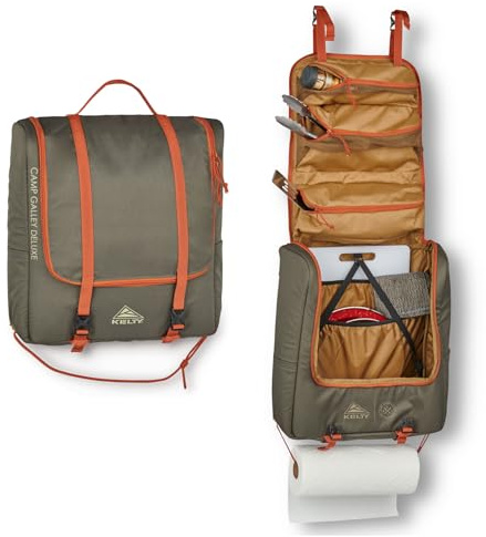 Kelty Camp Galley Deluxe – Camp Kitchen Organization Kit, Deep Pockets, Paper Towel Holder, Zippered Compartments for Outdoor Cooking Essentials