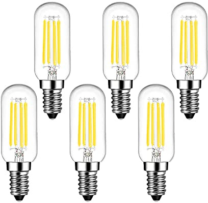 SHUWDKAR E14 Bulb 40W Equivalent 400ML 6000K Daylight White, 4W LED E14 Light Bulb European Base Non-Dimmable, 6 Pack