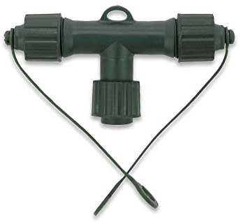 hellum LED-System Profi Lichterkette für Außen verlängerbar T-Verbindungsstück mit 2 Ausgängen, wetterfest, Farbe GRÜN, outdoor 555967