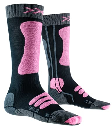 X-Socks Ski Jr 4.0 Kinder-Skisocken Grau Grösse 35-38