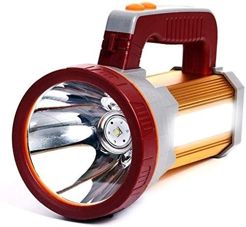 Lampe de poche projecteur 9000 MAh 7000 lumens étanche grande lampe de poche lourde torche LED rechargeable super lumineuse projecteur de poche portable torche puissante avec sortie USB comme banque d