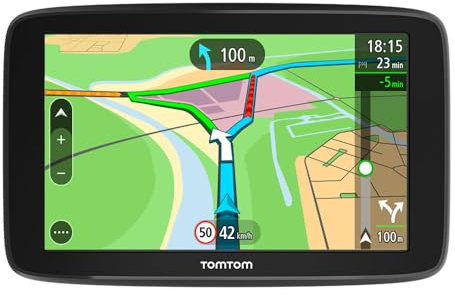 TomTom Navigatore Satellitare per Auto GO Basic- 6 Pollici, Aggiornamenti da Wi-Fi, Mappe Europa, info traffico in tempo reale, Tutor e Autovelox (Ricondizionato)