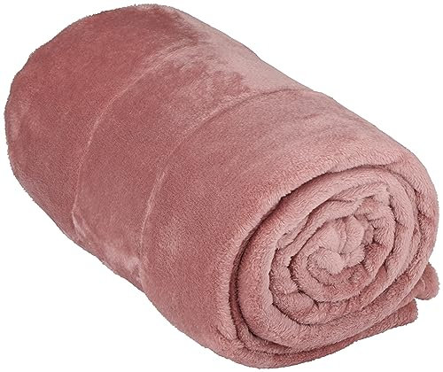 Arti Casa Couverture Polaire 150 x 200 CM - Plaid Polaire - Couverture Lit - Parfait Aussi comme Décoration d'Intérieur - Plaid Canape pour 1 Personne - Rose - Polaire/Polyester