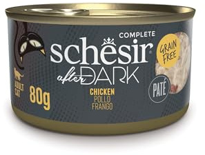 Schesir After Dark, Patè de Pollo en Caldo, Comida Húmeda para Gatos (12x 80g)