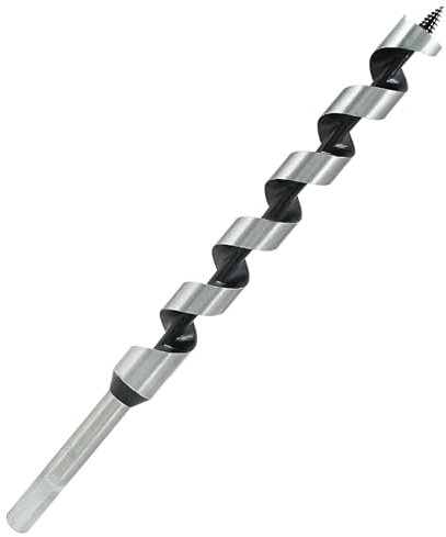 Muretnze 7/8 Inch x 12 Inch Long Auger Drill Bit for Wood, Hex Shank 3/8 Inch for Wood, Extra Long Drill Bits Brad Point Augers Drill Bits for Soft and Hard Wood, Plastic and Drywall.