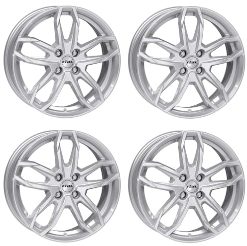 4x Rial Felgen Alufelgen Lucca 6.5Jx17 ET45 4x100 polar-silber kompatibel mit DAIHATSU Charade