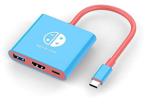 JIANSHUILIAN Docking station portatile 4K USB C a HDMI adattatore per Nintendo Switch/OLED, sostituzione Travel TV dock