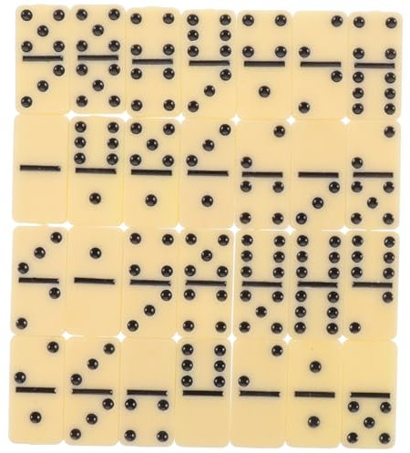 Garneck Domino-Set Mit Blöcken Für Spiele Lernen Und Bauen Melamin-Material Für Haltbarkeit Und Tragbar Für Indoor Und Outdoor Nutzung