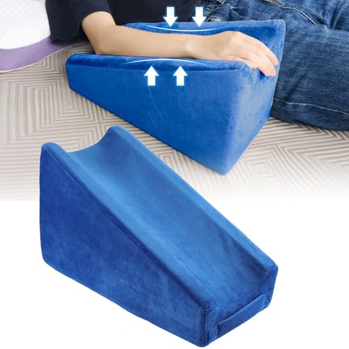 YOFAPA Arm Elevation Kissen Dreieck - Schwamm Ellbogen Keilkissen Schlaf | Arm Unterstützung arm Kissen Armstützkissen ergonomisches Armlehnenkeilkissen zum Schlafen bl