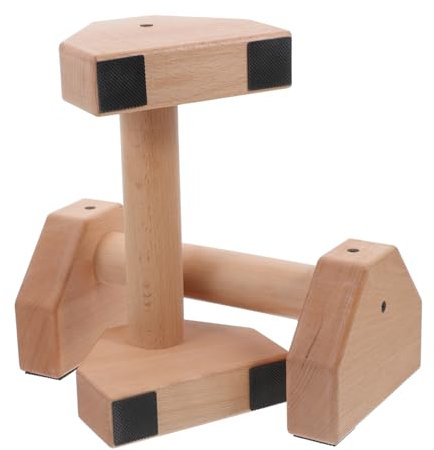 VICASKY 2stücke Rutschfeste Liegestützgriffe Aus Holz Robustes Fitnesszubehör Für Zuhause Und Outdoor Push up Bars Mit Hoher Belastbarkeit Anti-rutschender Stand Ergonomisch Für Krafttrain