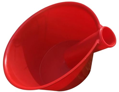 Angoily Louche à Eau Fiable Poignée Confortable en Plastique Rouge Pelle à Eau Multi-Usage pour Jardinage Résidentiel et Commercial pour Arrosage et Fertilisation