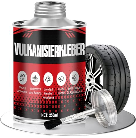 Miioto Mastice per Riparazione Pneumatici, Ripara Gomme Auto, Kit Riparazione Pneumatici Auto, Riparazione di Crepe, Strappi, Danni Agli Pneumatici, 250ml(B)