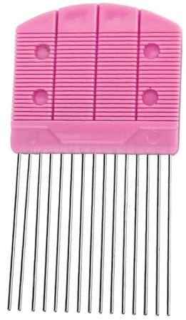 Cabilock Herramienta Quilling Papel Grande con Dientes Elásticos Peine Ranurado Innovador para Enrollar y Tejer Portátil y Duradero para Manualidades de Papel Rosa