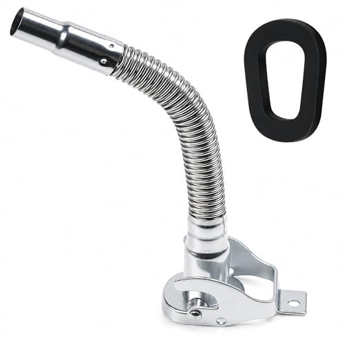 Beccuccio in metallo per tanica di benzina da 20 l, beccuccio flessibile in acciaio inox per taniche da 5/10/20 l, beccuccio per tanica diesel, tanica olio, aiuto per versare navi trattori