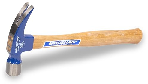 Vaughan 999 Series Framing Hammer, 20 oz, Smooth Face, Hickory Handle, Made in USA, VN10500