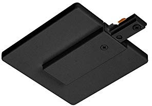 Juno Lighting Group R21BL End Feed Connector and Outlet Box Cover, 120 volts, Black