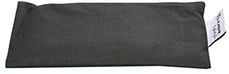 Tvamm Lifestyle ögonkudde med linne/lavendelfyllning – 100 % bomullstyg, 23 x 11 cm/finns i vackra färger (svart)