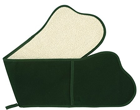 THE BRITISH TEXTILES CO Double Oven Glove 92x20cm Hunter Green 100% Cotton Plain