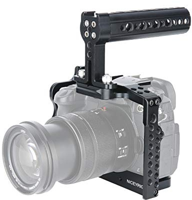[Update Version] NICEYRIG GH5s GH5 Camera Kit de Cage avec Camera à Fromage Poignée Supérieure Porte-Accessoire NATO Rail pour Appareil Photo Reflex numérique Panasonic Lumix GH5 GH5s