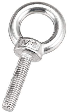 sourcing map 2Stk.Ringschraube M8 x 35mm Außengewinde 304 Edelstahl zum Aufhängen