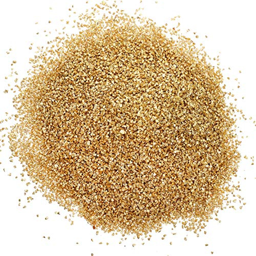 Milisten 500 g zerkleinertes Glas, Gold, unregelmäßige Glasspäne, DIY Metallic-Chips 2 mm für Epoxidharz, Nagelkunst, Handyhüllen, Schmuckherstellung, Vasenfüller