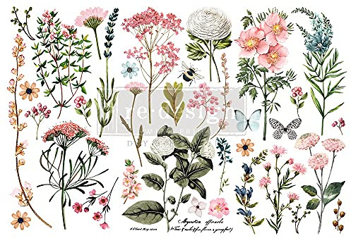 Prima Marketing Re-Design Decor Transfers 6X12 3/Sheets-Botanical Paradise -RE653378