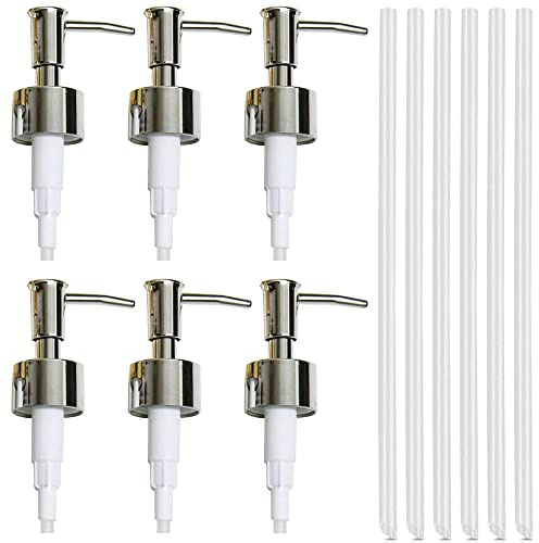 6 Pezzi Pompa Per Sapone,Pompa Di Sostituzione Del Sapone,Testa Pompa Per Sapone Liquido,Dosatore a Pompa Adatto,Parti Della Pompa Per Lozione,Utilizzato In Case,Hotel,Cucine,Bagni